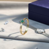 Gold Plated Bracelet for Women | Green Clover Stone Adjustable Designer Bracelet – Mehak Fashion Label