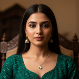 Cute Silver Panda Pendant Necklace | Delicate & Minimalist Everyday Jewelry - Mehak Fashion Label