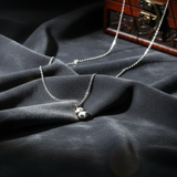 Cute Silver Panda Pendant Necklace | Delicate & Minimalist Everyday Jewelry - Mehak Fashion Label