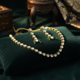 Kundan Necklace Set for Women | Gold Plated Bridal Necklace with Earrings – Mehak Fashion Label